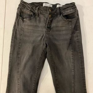 KanCan Girls Mid Rise Black Flare Jeans